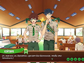 Game: Friends Camp, episode 47 - Can Natsumi become a scoutmaster? (Russian voiceover)