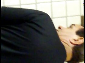 Spying in the public bathroom