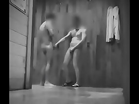 Amateur guys caught having fun in gym's public shower