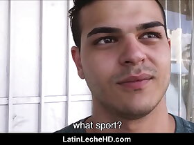 Straight Young Spanish Latino Jock Interviewed By Gay Guy On Street Has Sex With Him For Money POV