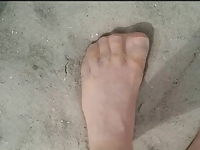 Spaziergang in Nylon am Strand ** Urlaub Wangerland **