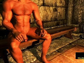 Two horny guys in the sauna