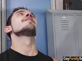 Muscle DILF stepuncle fucks stepnephew - gay fucked up family