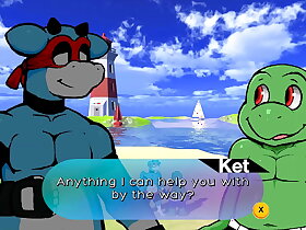 Oh So Hero [LGBT Hentai PornPlay] Ep.3 these balls are so big he can stuck his head between them to make the giant cock cum