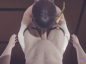 Genshin Impact Yaoi Venti Arcont Blowjob with POV (uncensored) Japanese asian manga anime game porn gay sissy