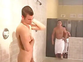 A guy gets fucked in the shower