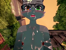 Aimal Crossing Pokemon Pokemon Furry Yaoi Yiff 3D - POV Mewtwo x Raymond Blowjob with cum in his face and anal with creampie - Japanese manga anime gay hentai