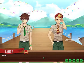 Game: Friends Camp path 2, part 4 - fishing with Taiga (russian voiceover)