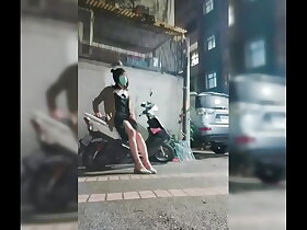 戶外露出自慰射精