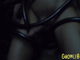 Young twink fingered by tentac1ed while furry masturbates