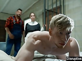 Submissive guy fucked rough by big gay hunk