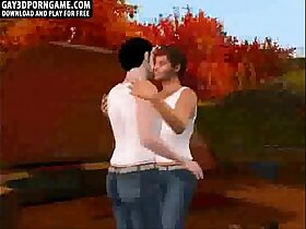 3D cartoon hunk getting fucked hard while camping