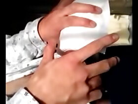 Asian boy playing his fat cock in kitchen Part 1