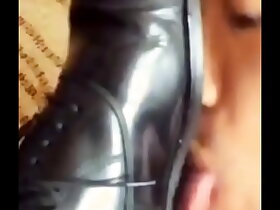 Licking my shoes