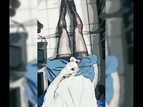 Cosplay 短裙黑絲自慰