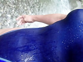 Ray Ayanashi japanese slave crossdresser swimsuit Water play2